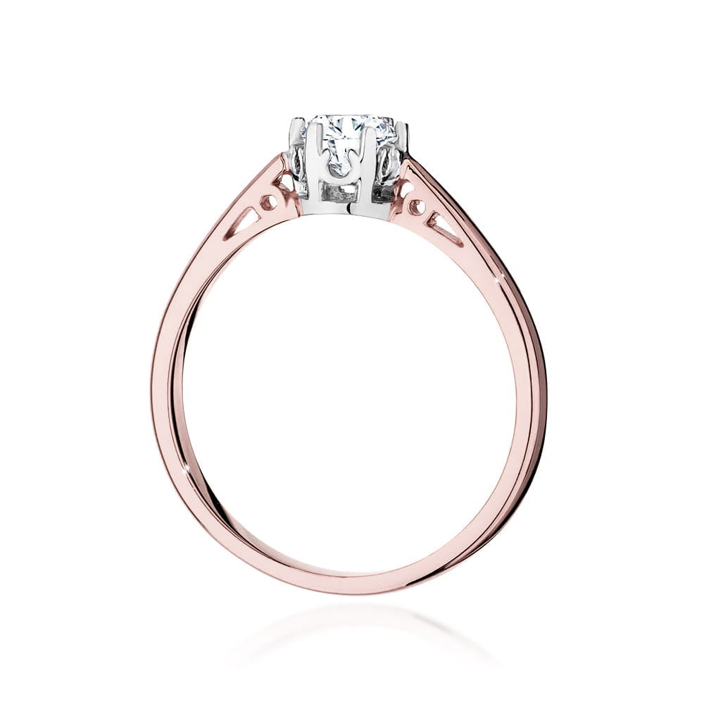 Auksinis Žiedas Su Deimantu