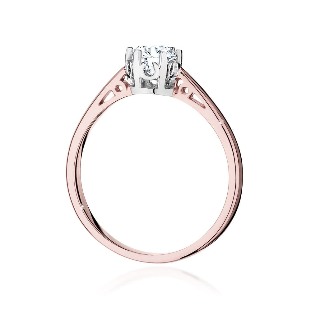 Auksinis Žiedas Su Deimantu