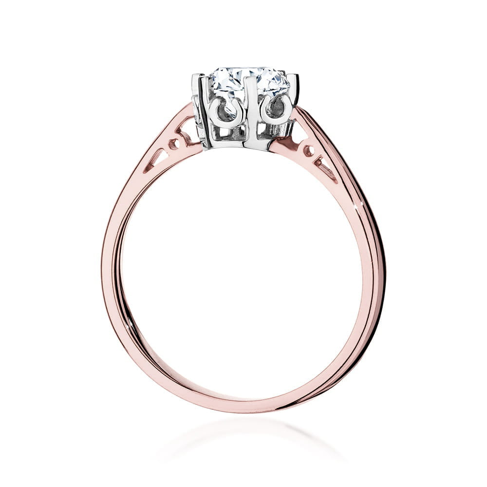 Auksinis Žiedas Su Deimantais