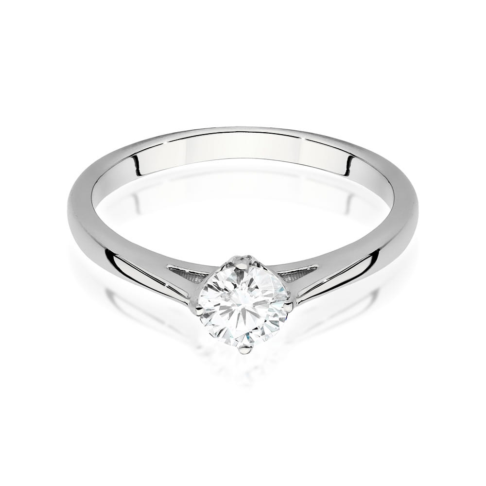 Auksinis Žiedas Su Deimantu