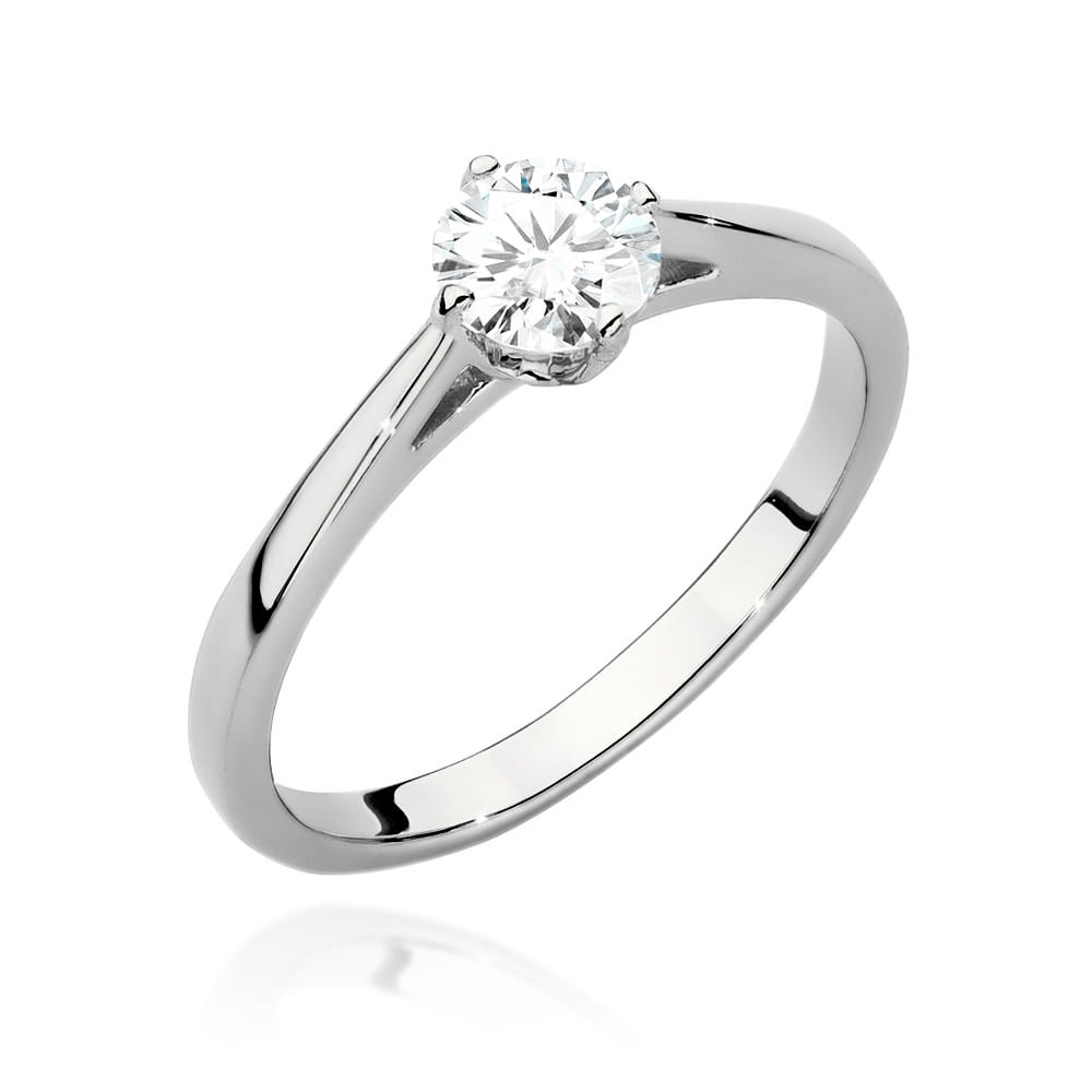 Auksinis Žiedas Su Deimantu