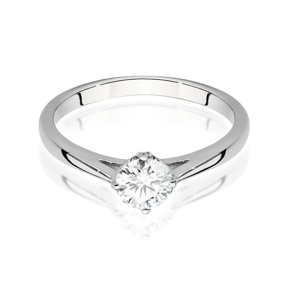 Auksinis Žiedas Su Deimantu