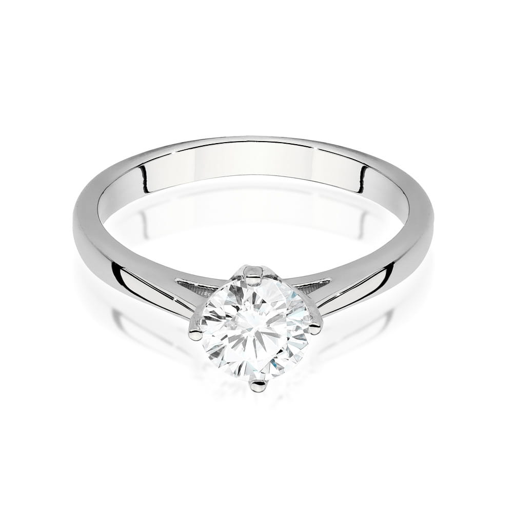 Auksinis Žiedas Su Deimantu