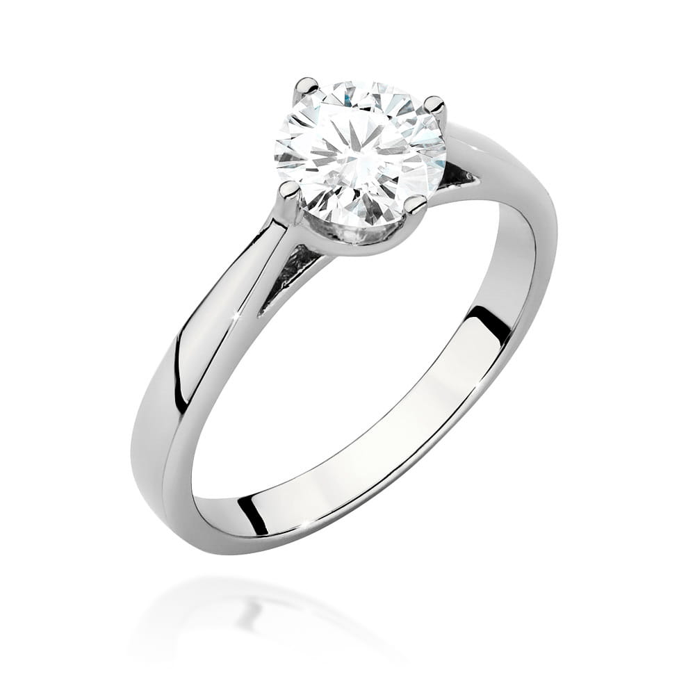 Auksinis Žiedas Su Deimantu