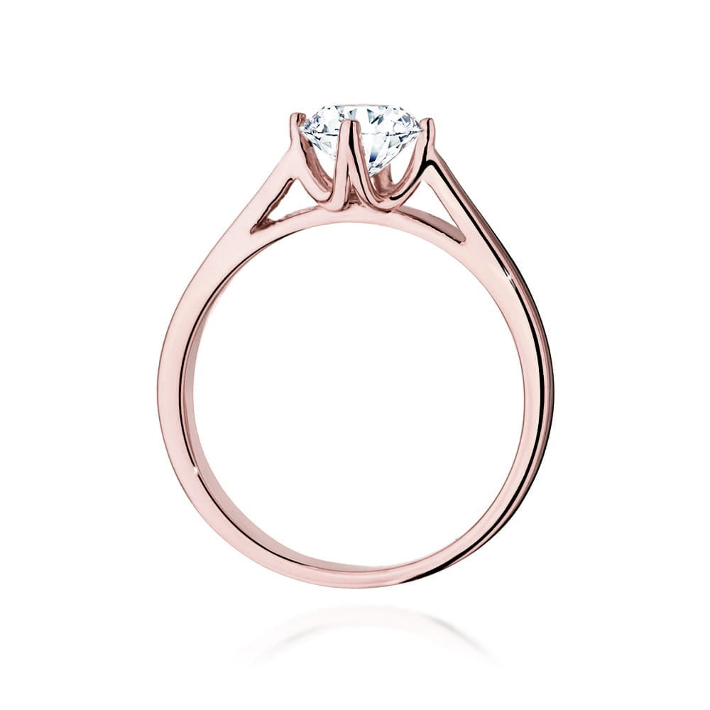 Auksinis Žiedas Su Deimantu