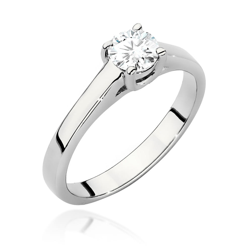 Auksinis Žiedas Su Deimantu