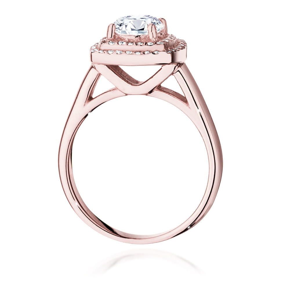 Auksinis Žiedas Su Deimantais