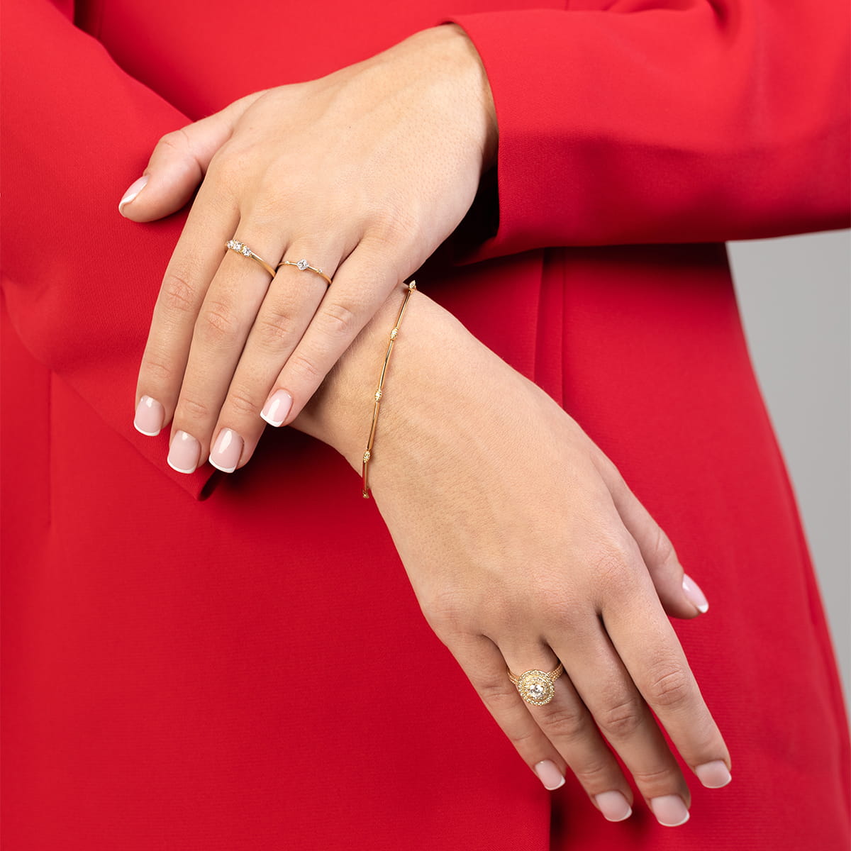 Gold Ring With Diamonds