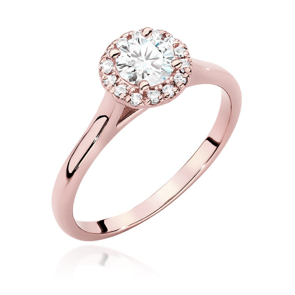 Auksinis Žiedas Su Deimantais