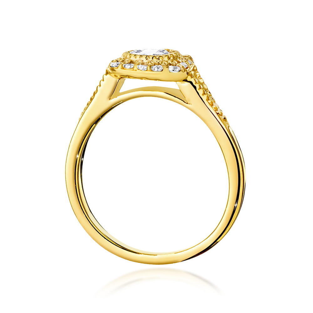 Gold Ring With Diamonds