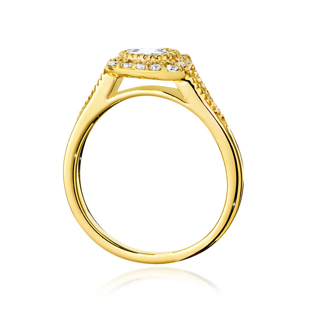 Gold Ring With Diamonds