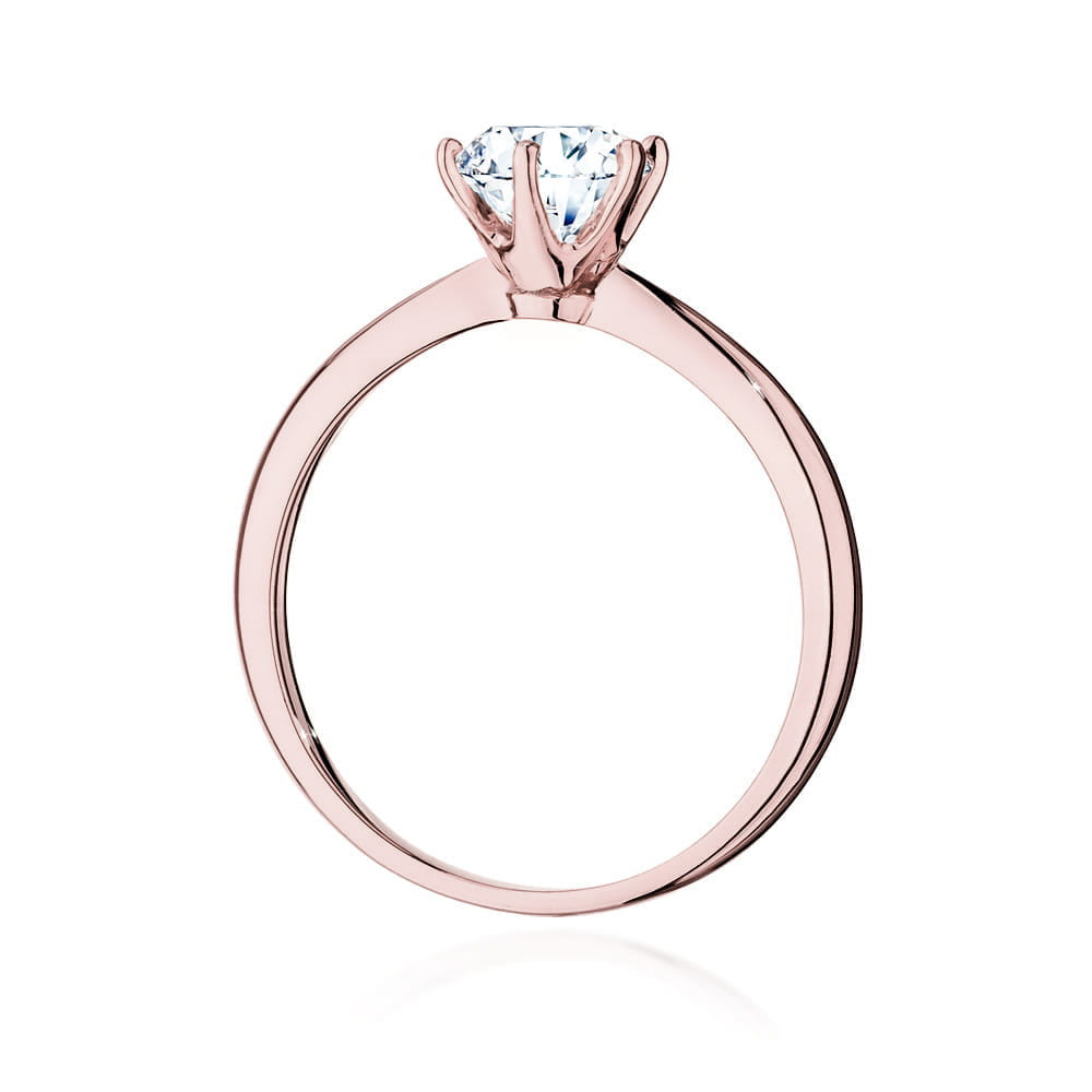 Auksinis Žiedas Su Deimantu