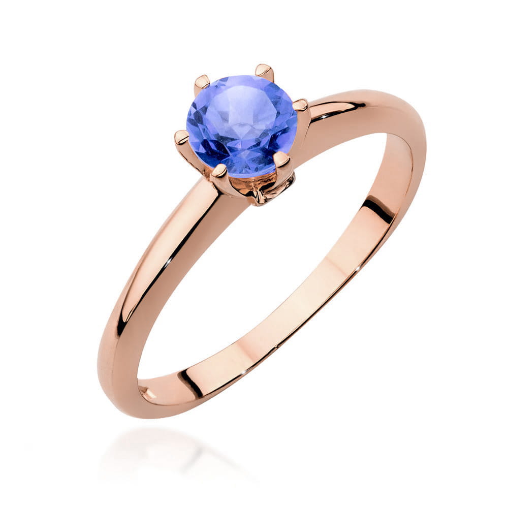 Gold Ring With Tanzanite And Diamonds