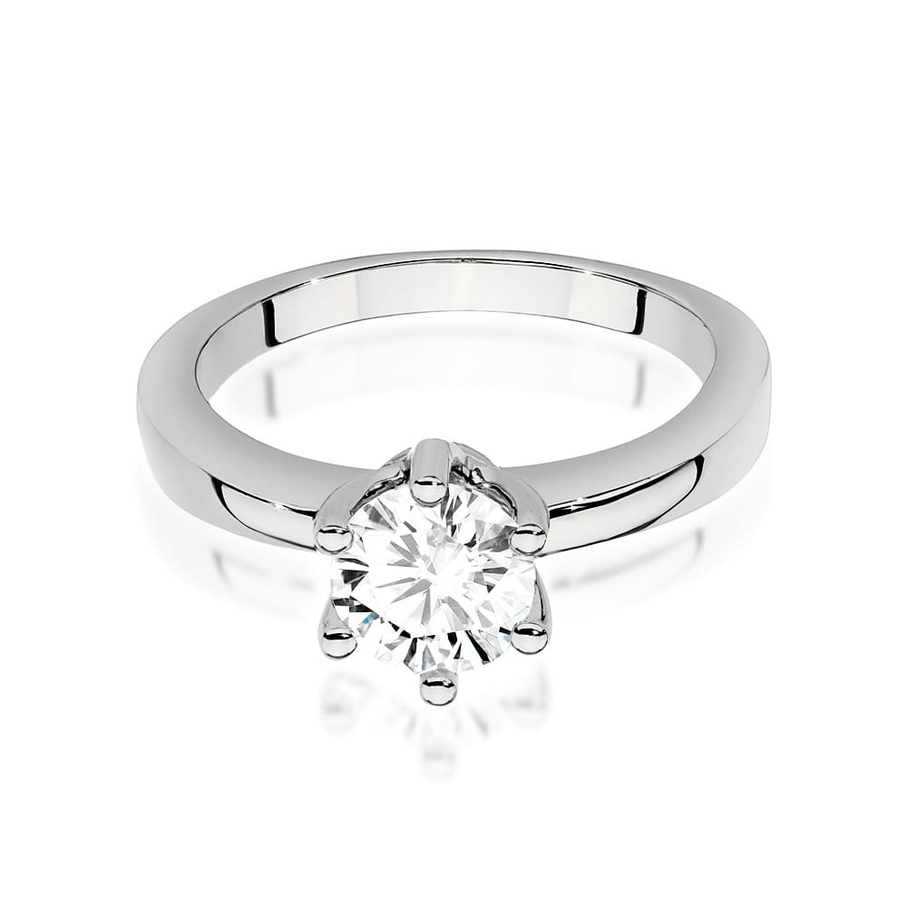 Auksinis Žiedas Su Deimantu