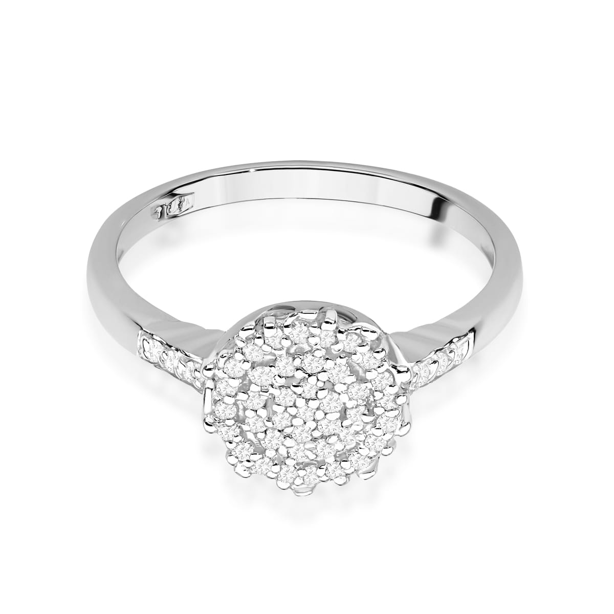 Auksinis Žiedas Su Deimantais