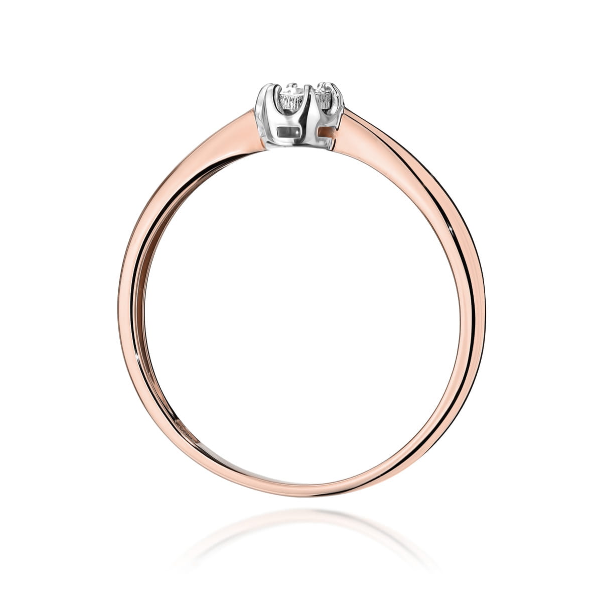 Auksinis Žiedas Su Deimantu