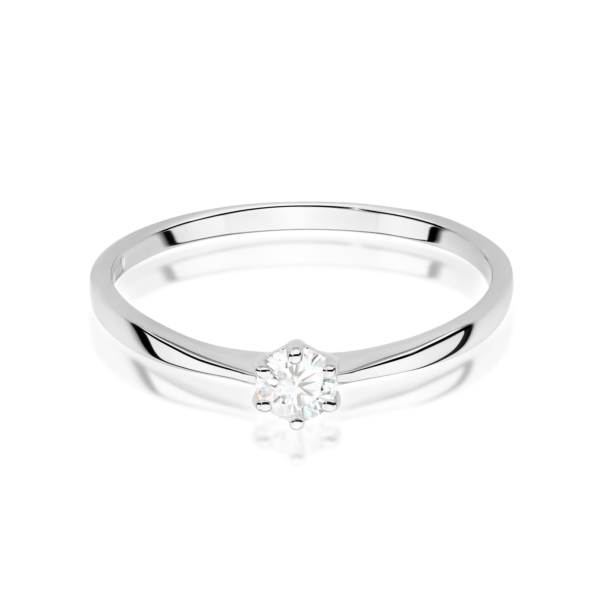 Auksinis Žiedas Su Deimantu