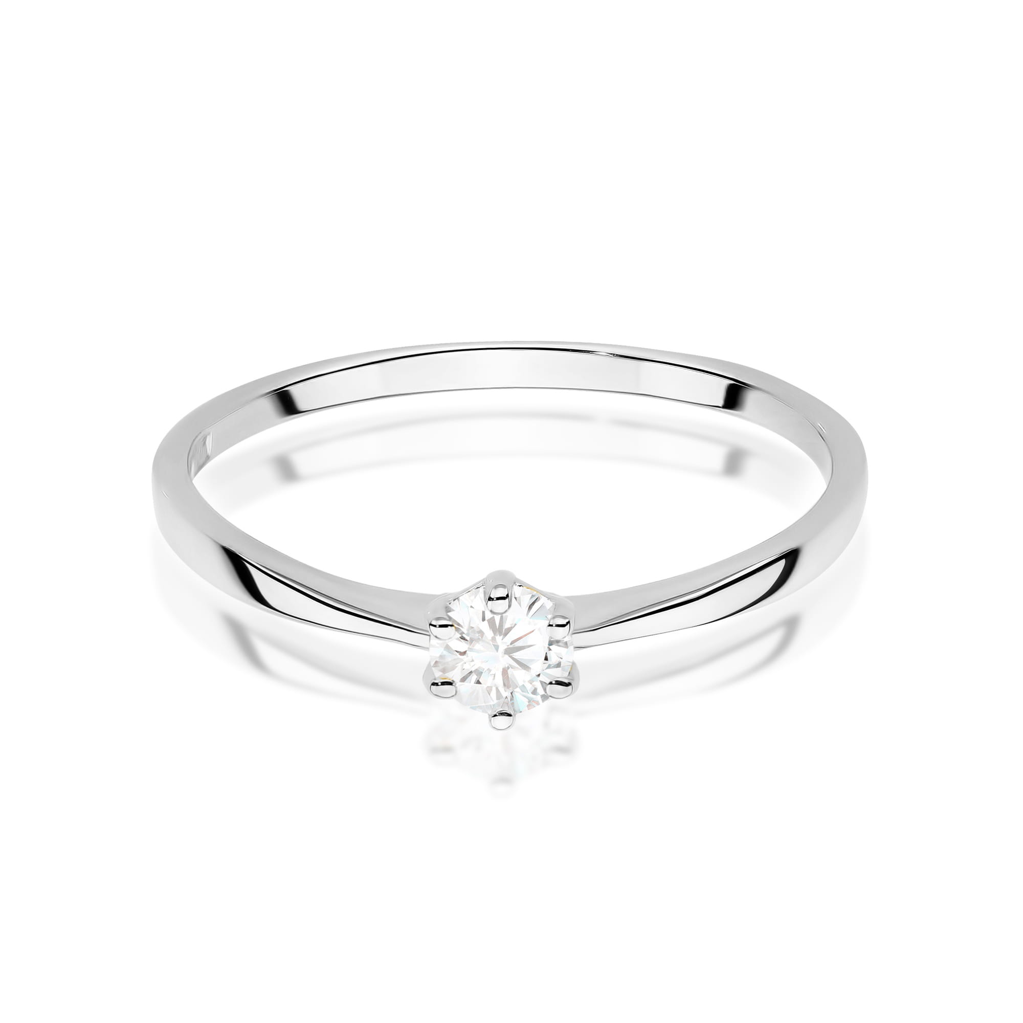 Auksinis Žiedas Su Deimantu