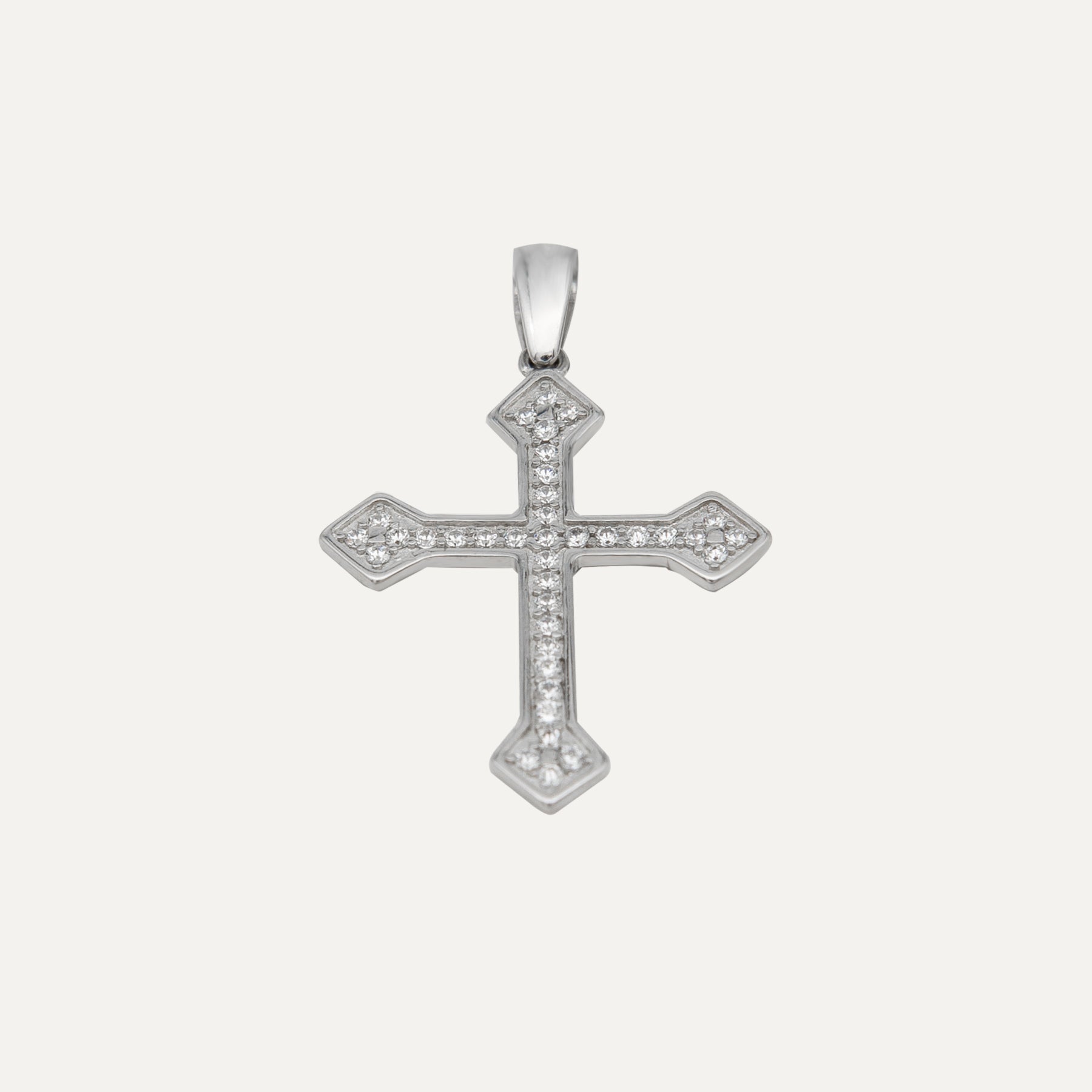 Sidabrinis Pakabukas „Kryžius su cirkoniu“