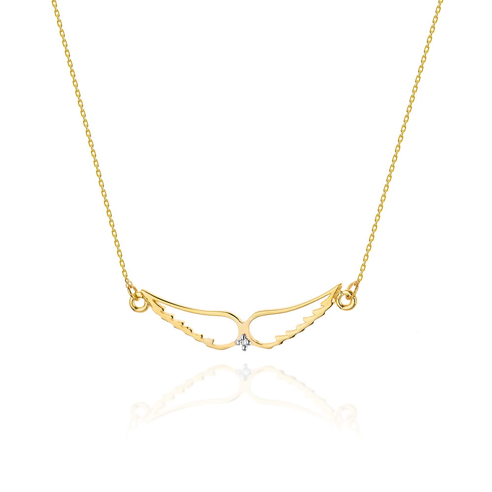 Gold Chain With Diamond Pendant