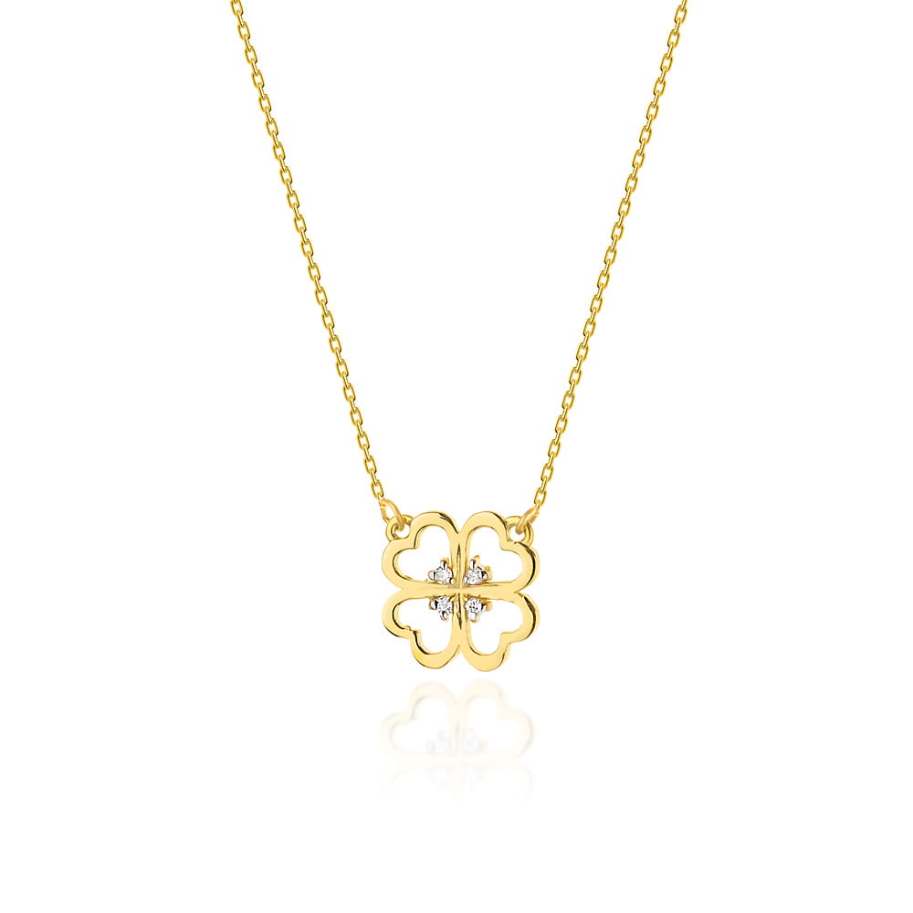 Gold Chain With Diamond Pendant