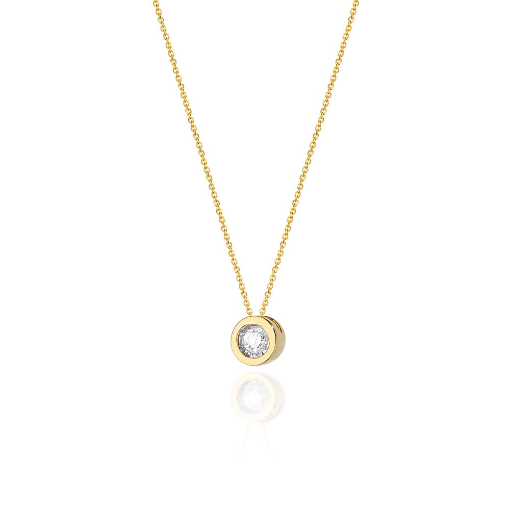 Gold Chain With Diamond Pendant