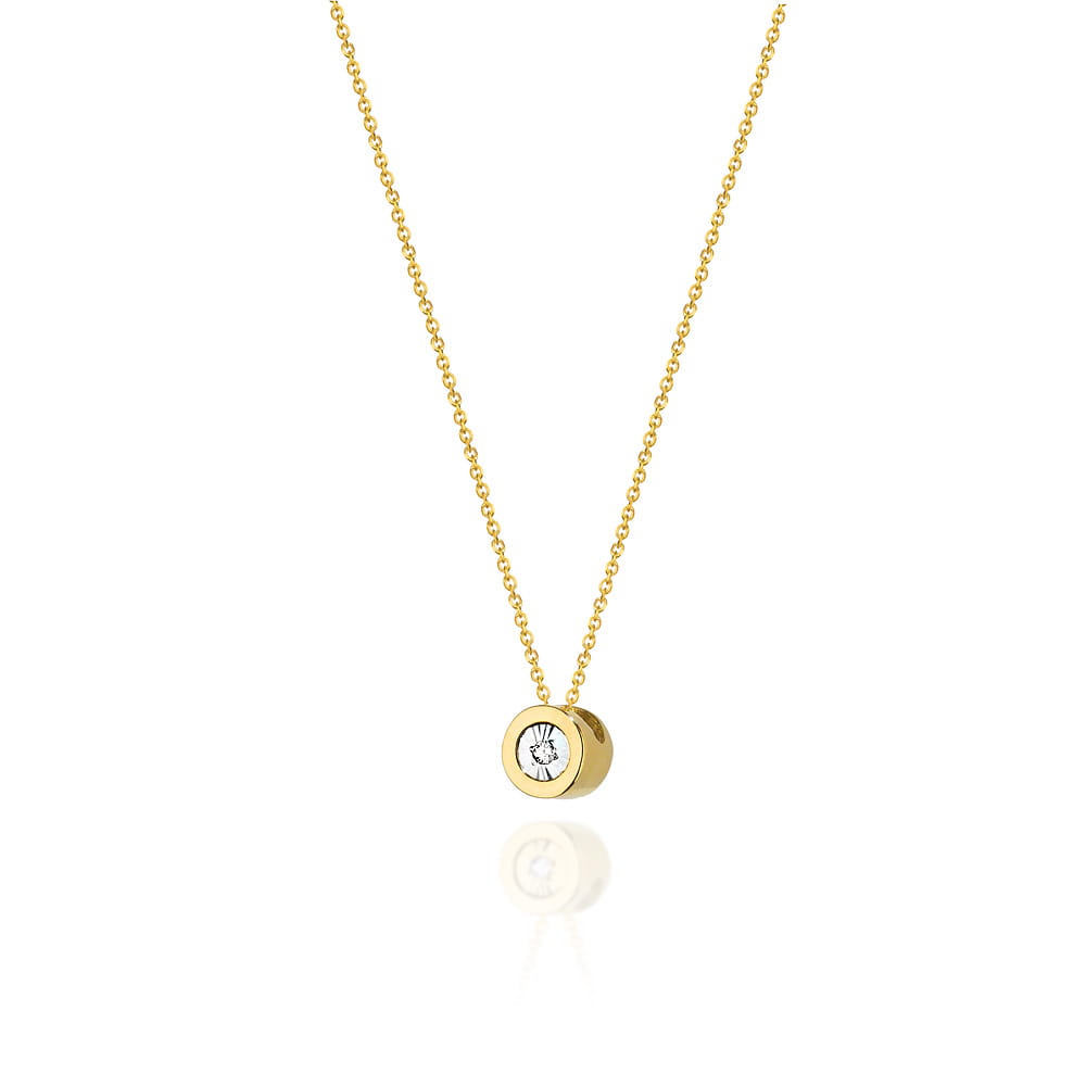 Gold Chain With Diamond Pendant