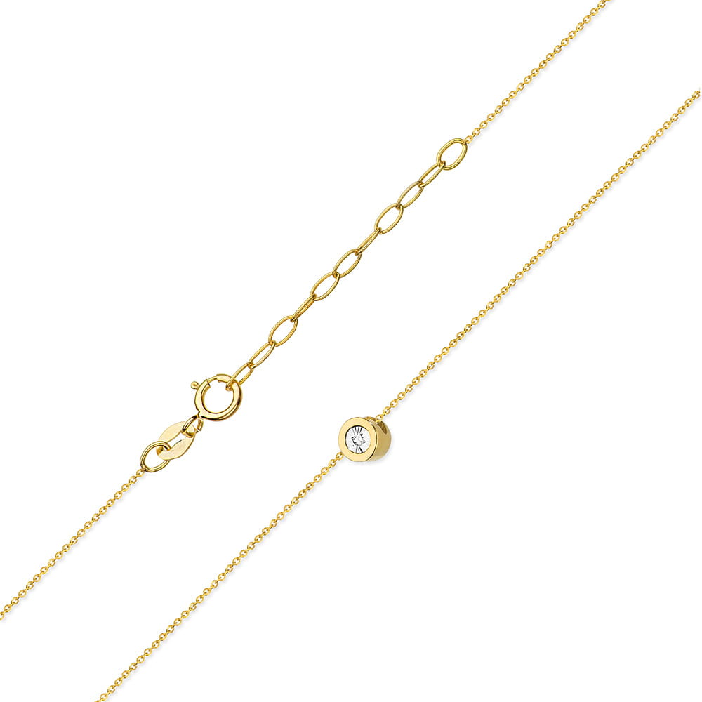 Gold Chain With Diamond Pendant