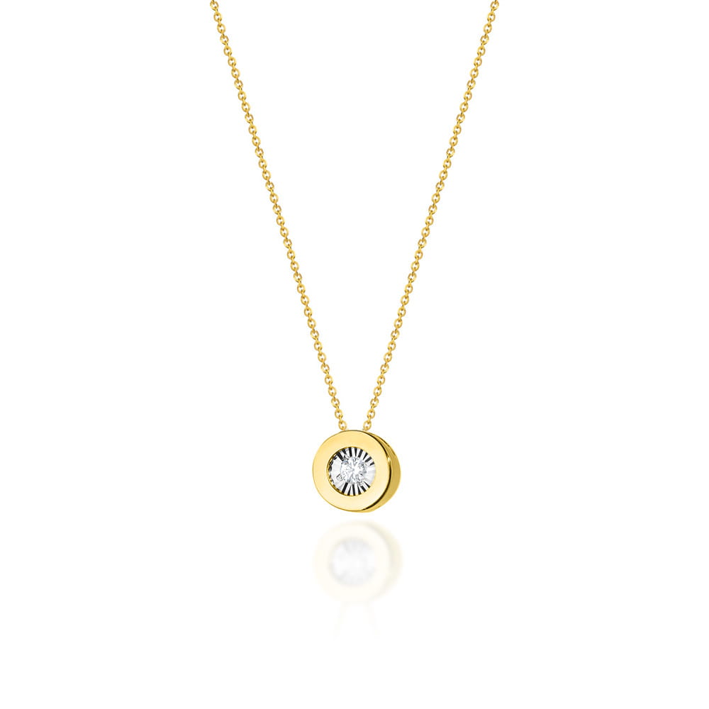 Gold Chain With Diamond Pendant