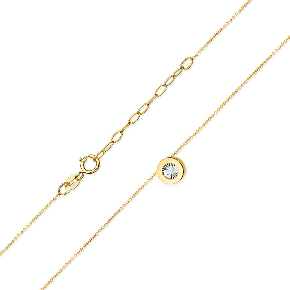 Gold Chain With Diamond Pendant