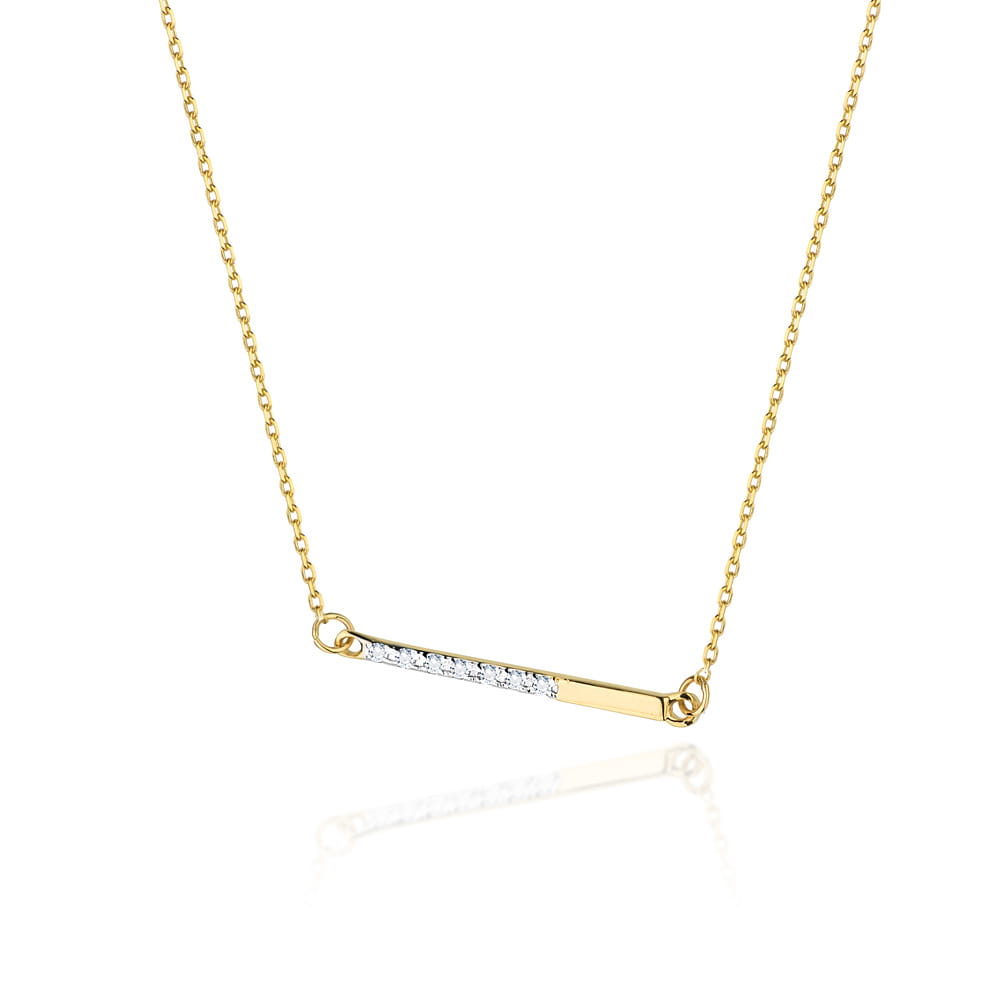 Gold Chain With Diamond Pendant