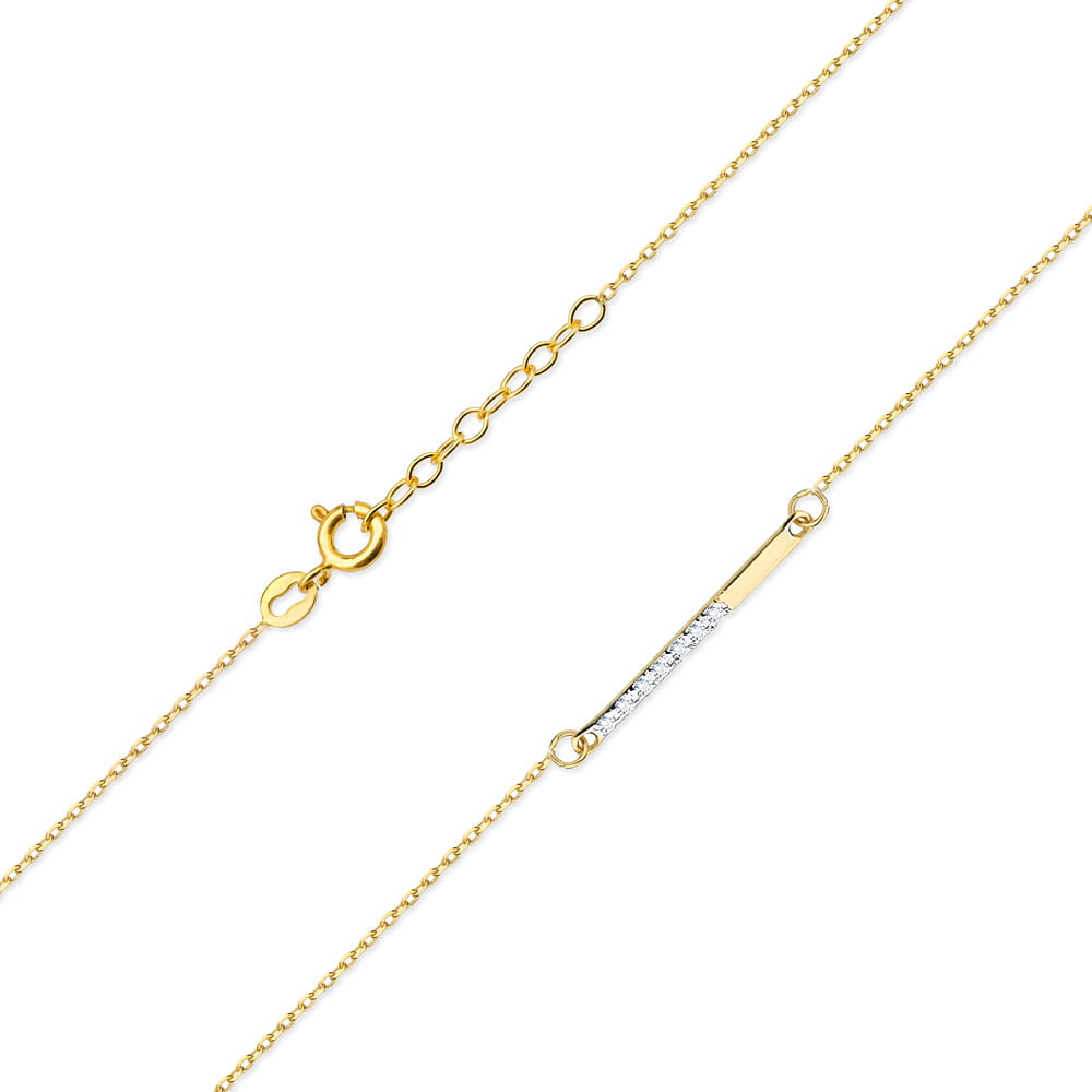 Gold Chain With Diamond Pendant