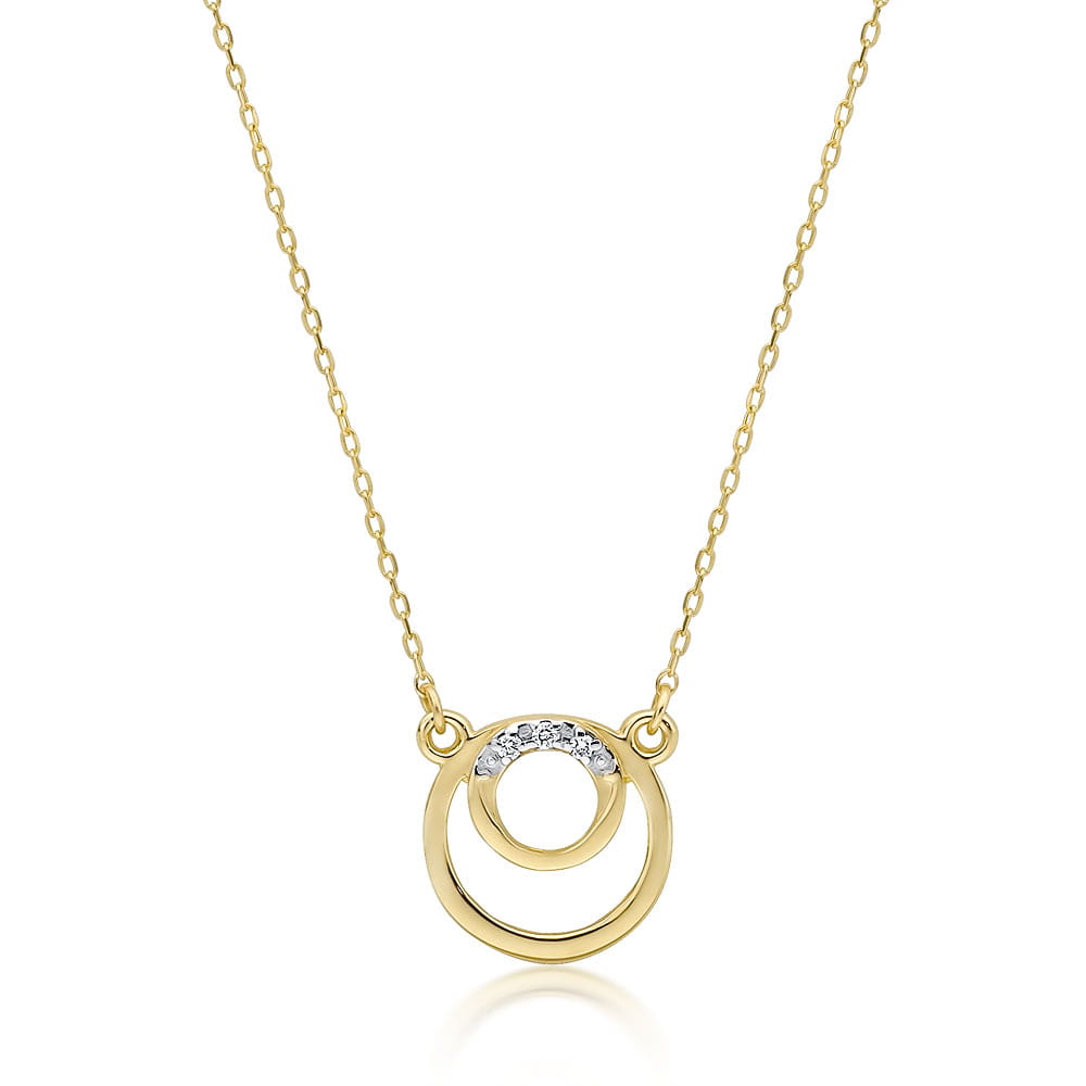 Gold Chain With Diamond Pendant