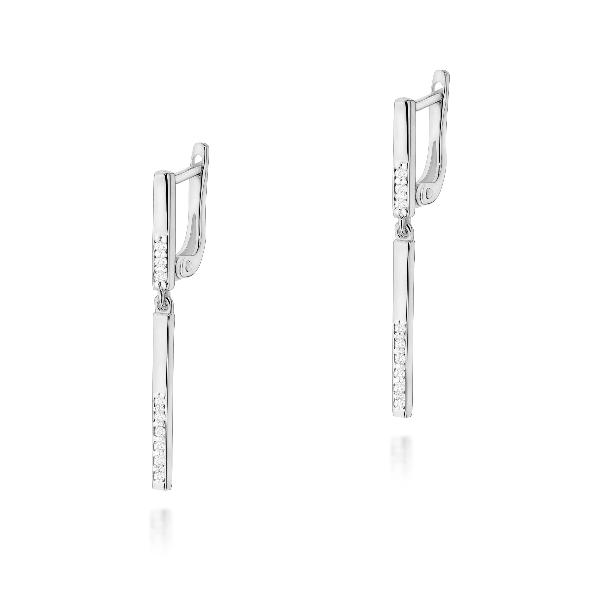 Gold Earrings With Diamonds