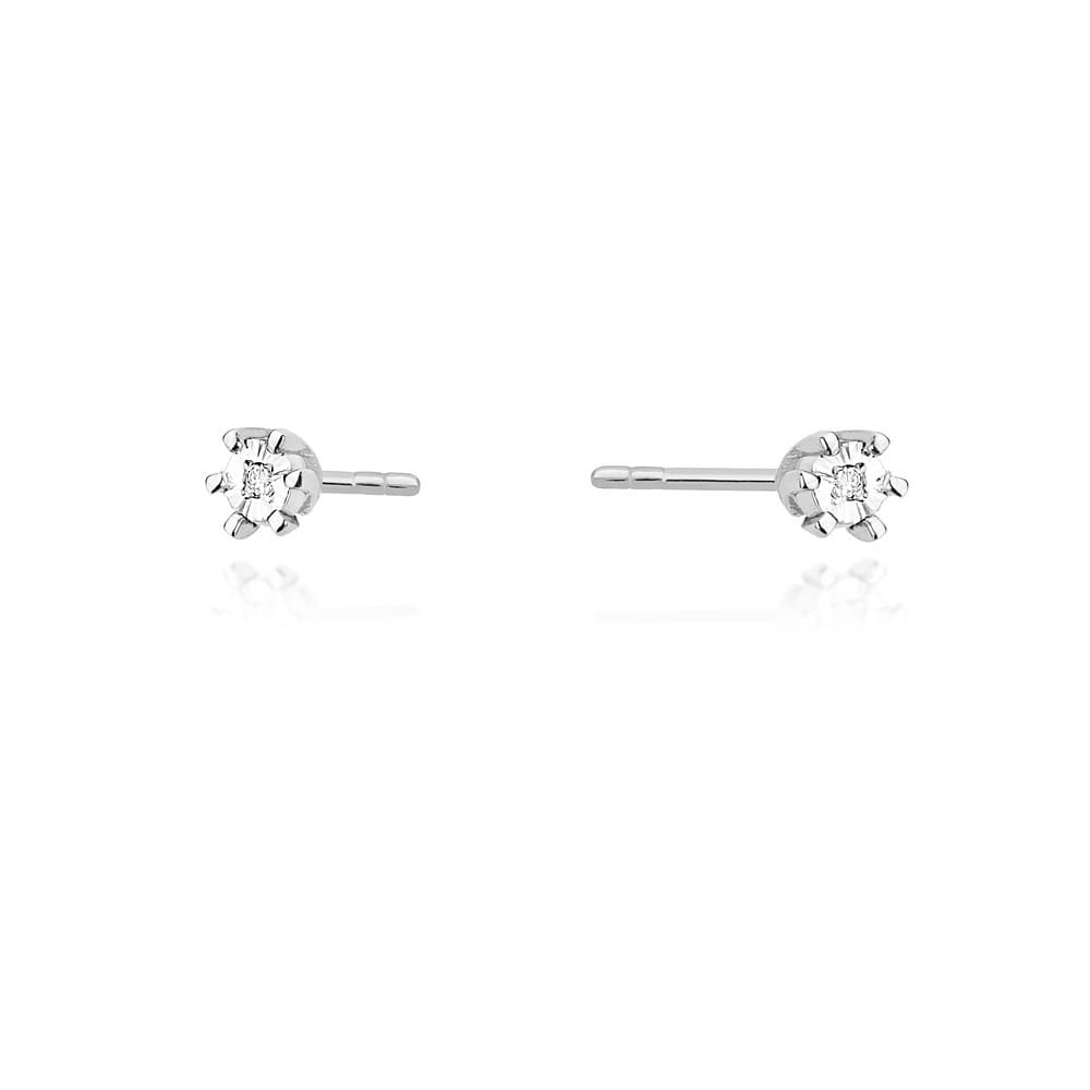 Gold Earrings With Diamonds