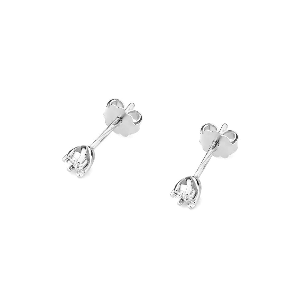 Gold Earrings With Diamonds