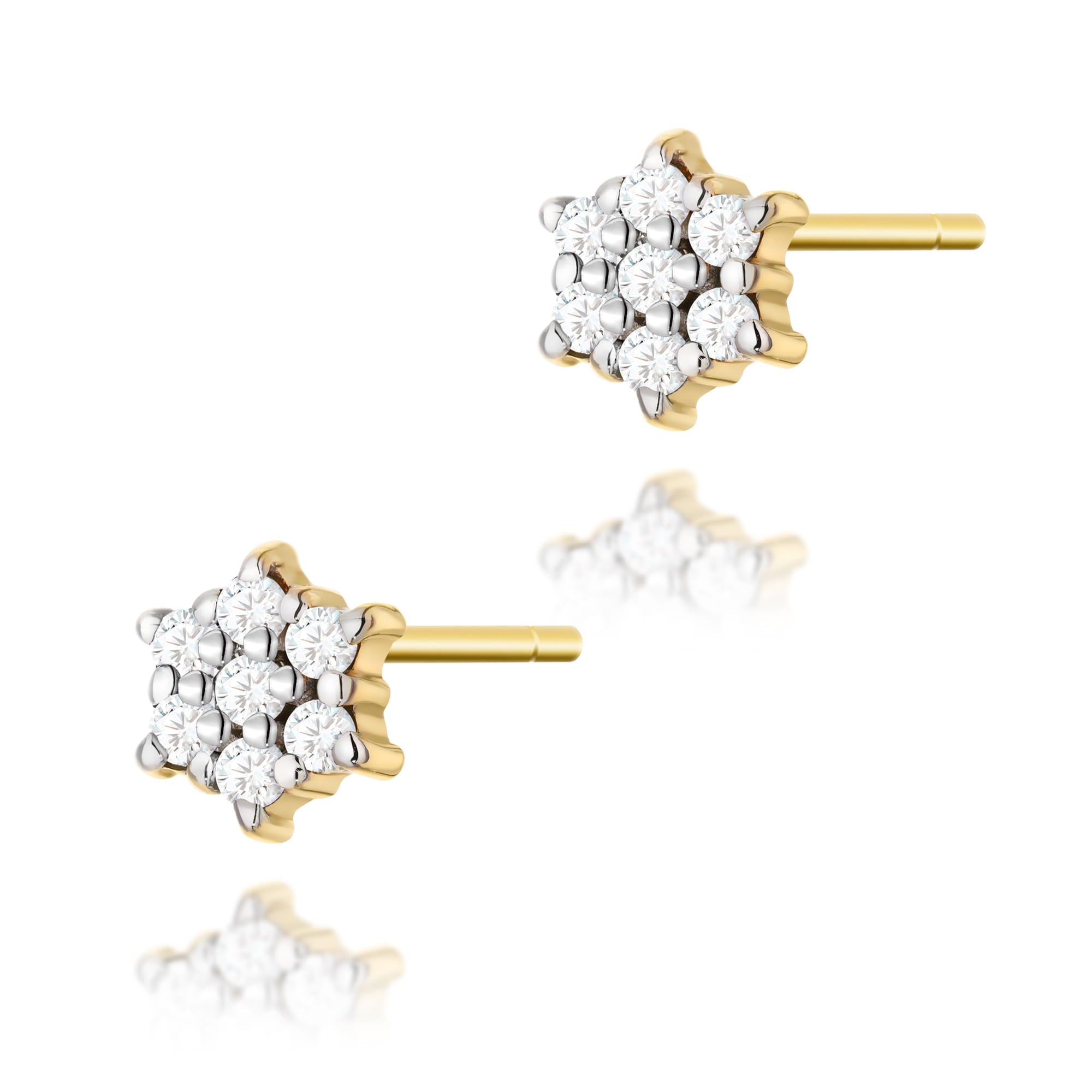 Gold Earrings With Diamonds