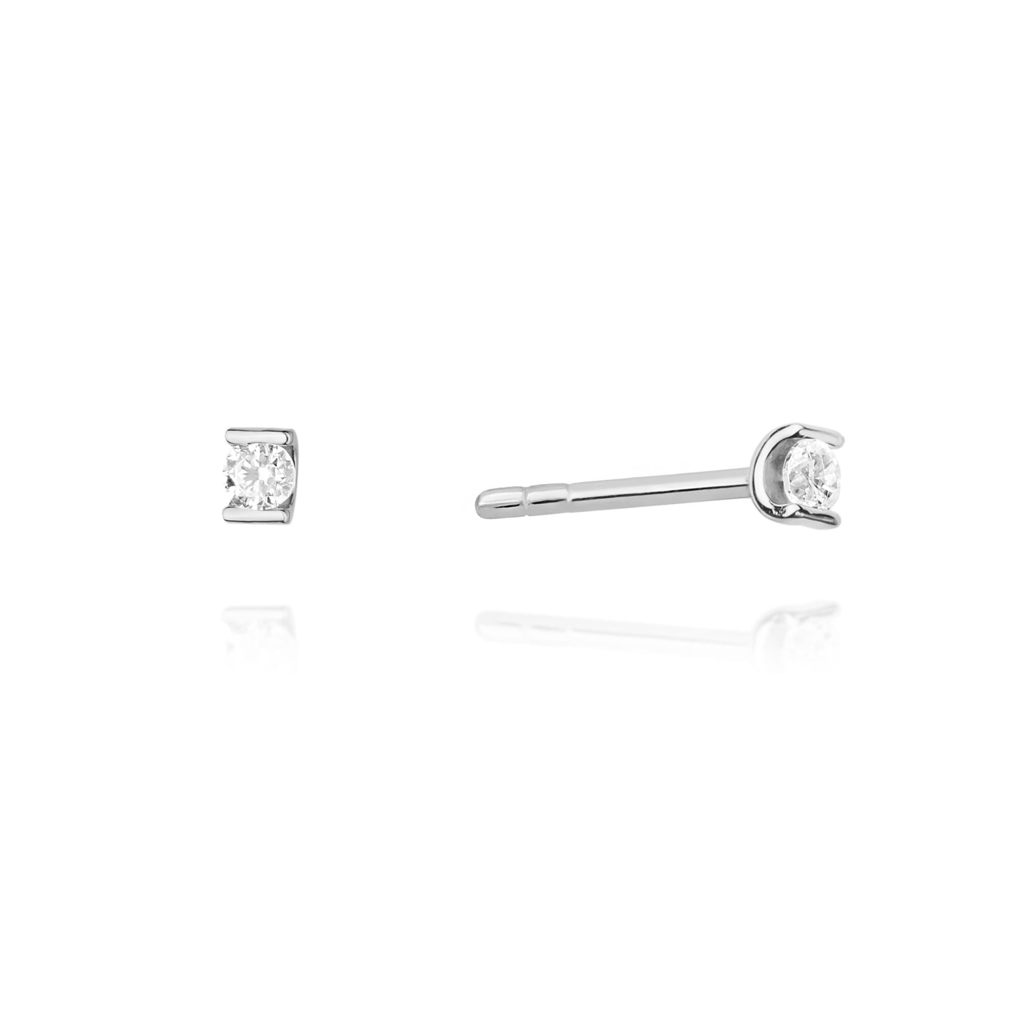 Gold Earrings With Diamonds