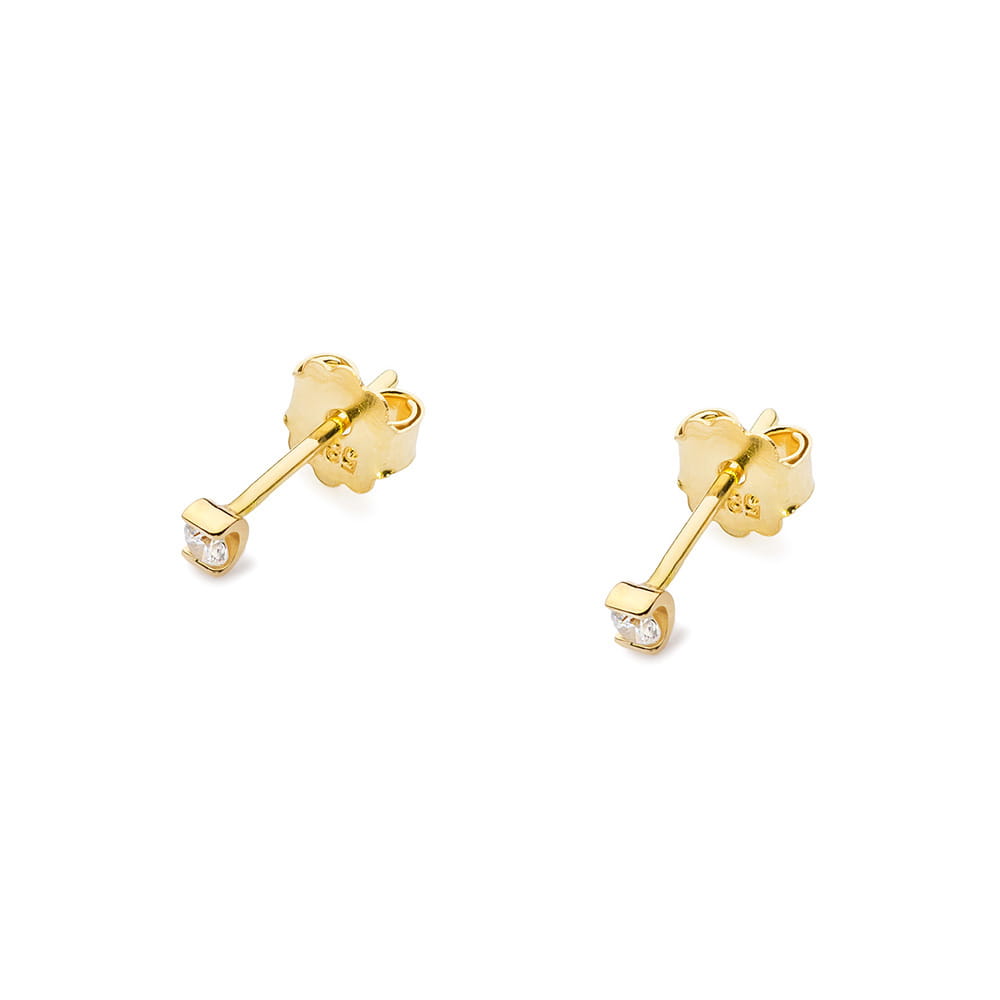 Gold Earrings With Diamonds