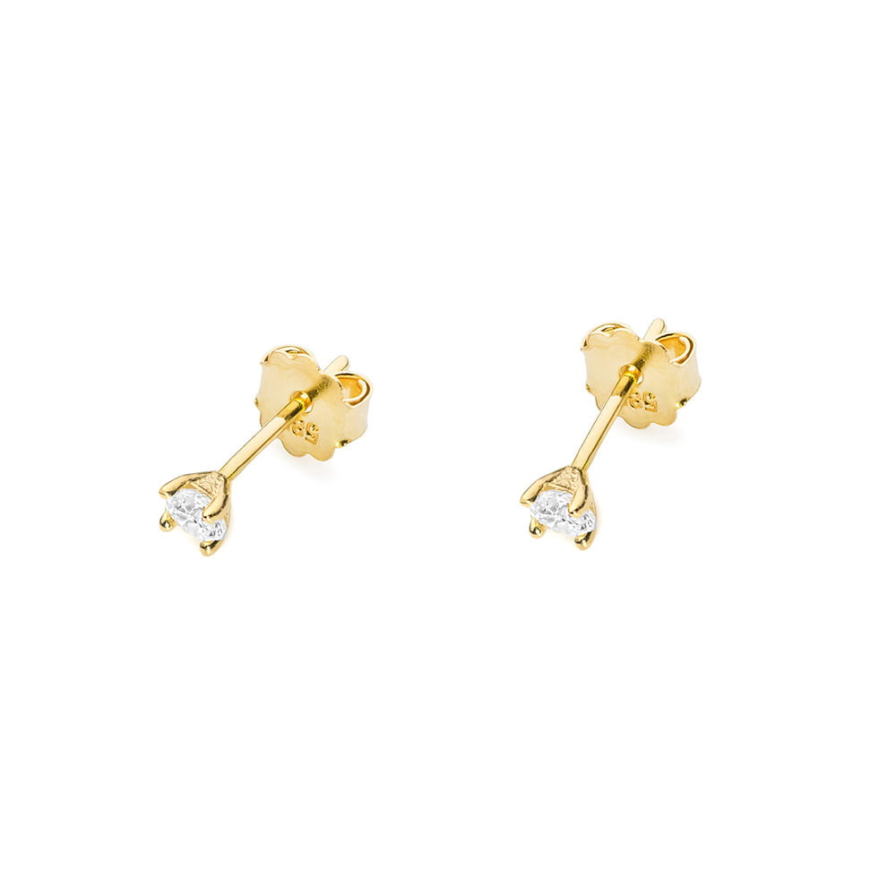 Gold Earrings With Diamonds