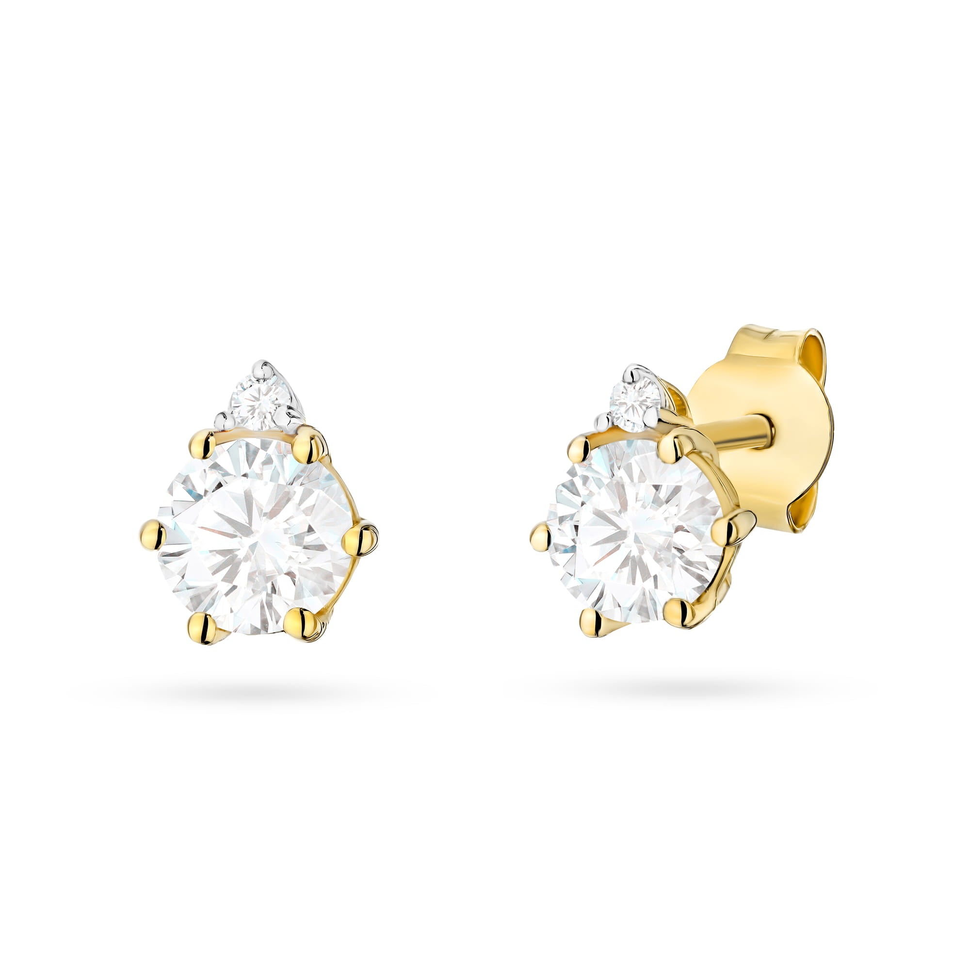 Gold Earrings With Lab-Grown Diamonds