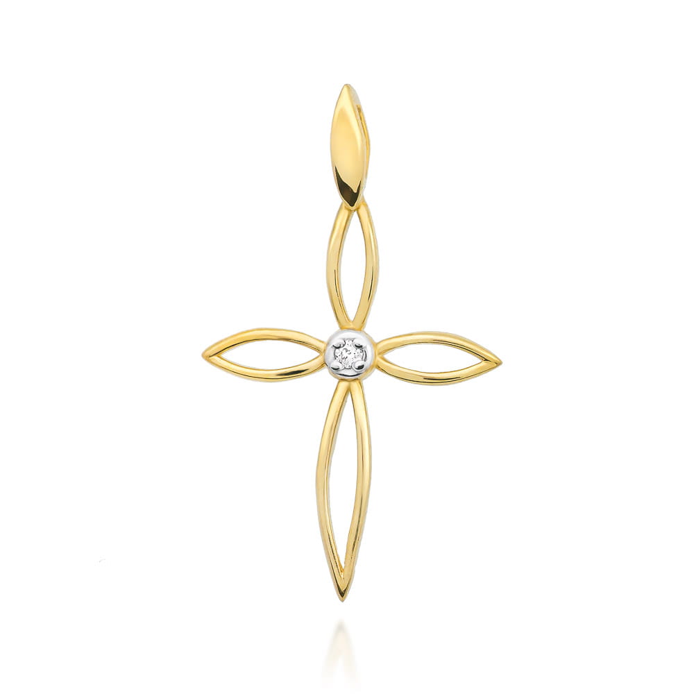 Gold Pendant With Diamond