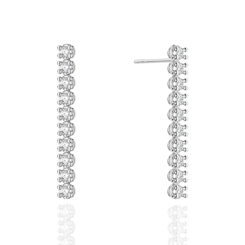Gold Earrings With Diamonds