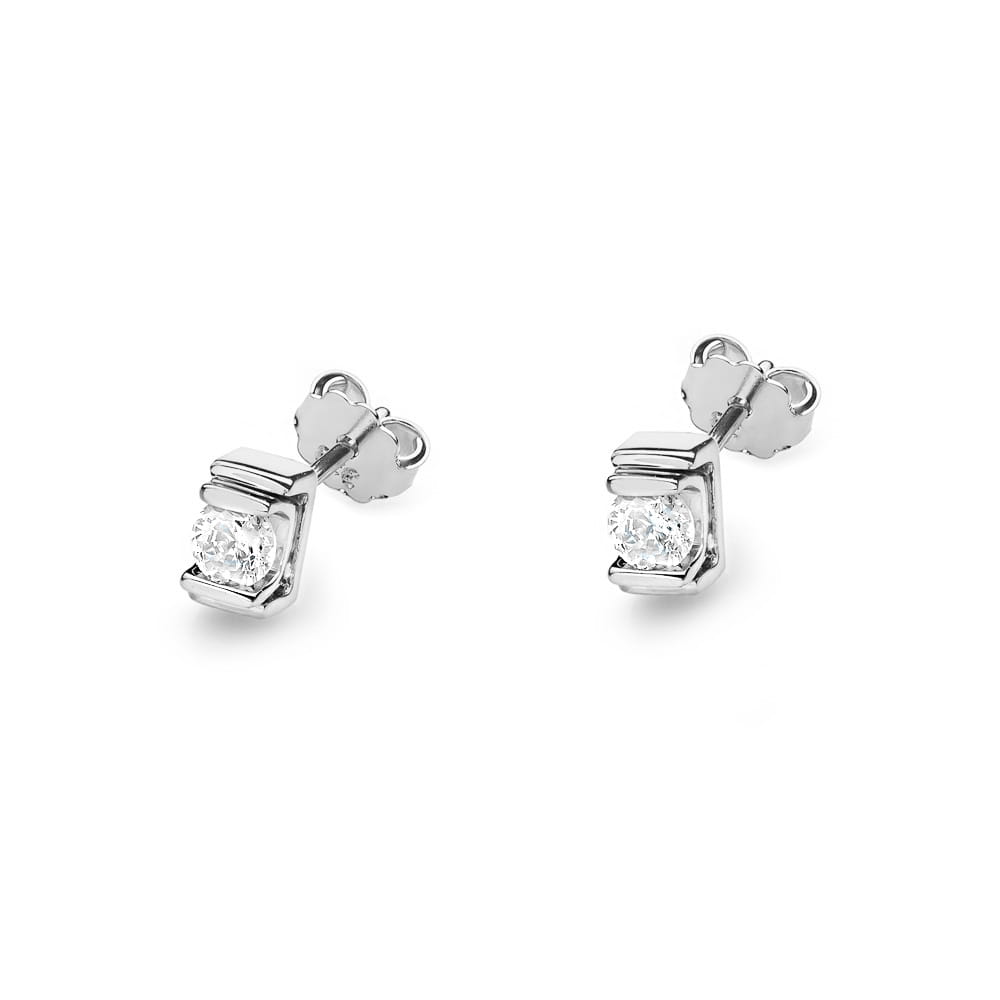 Gold Earrings With Diamonds