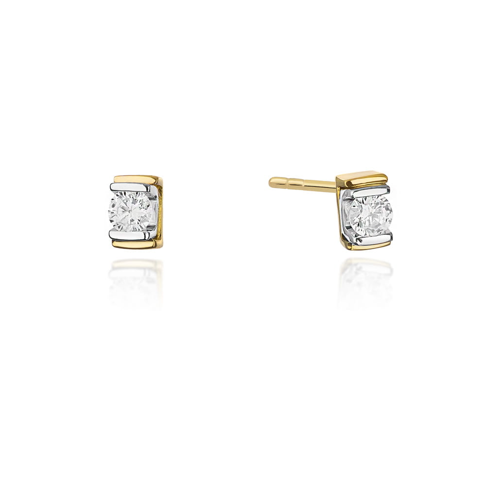 Gold Earrings With Diamonds