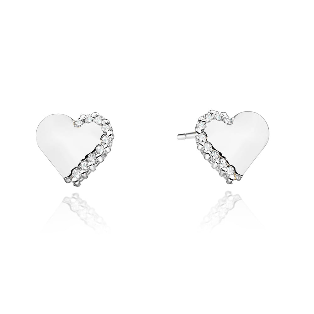 Gold Earrings With Diamonds