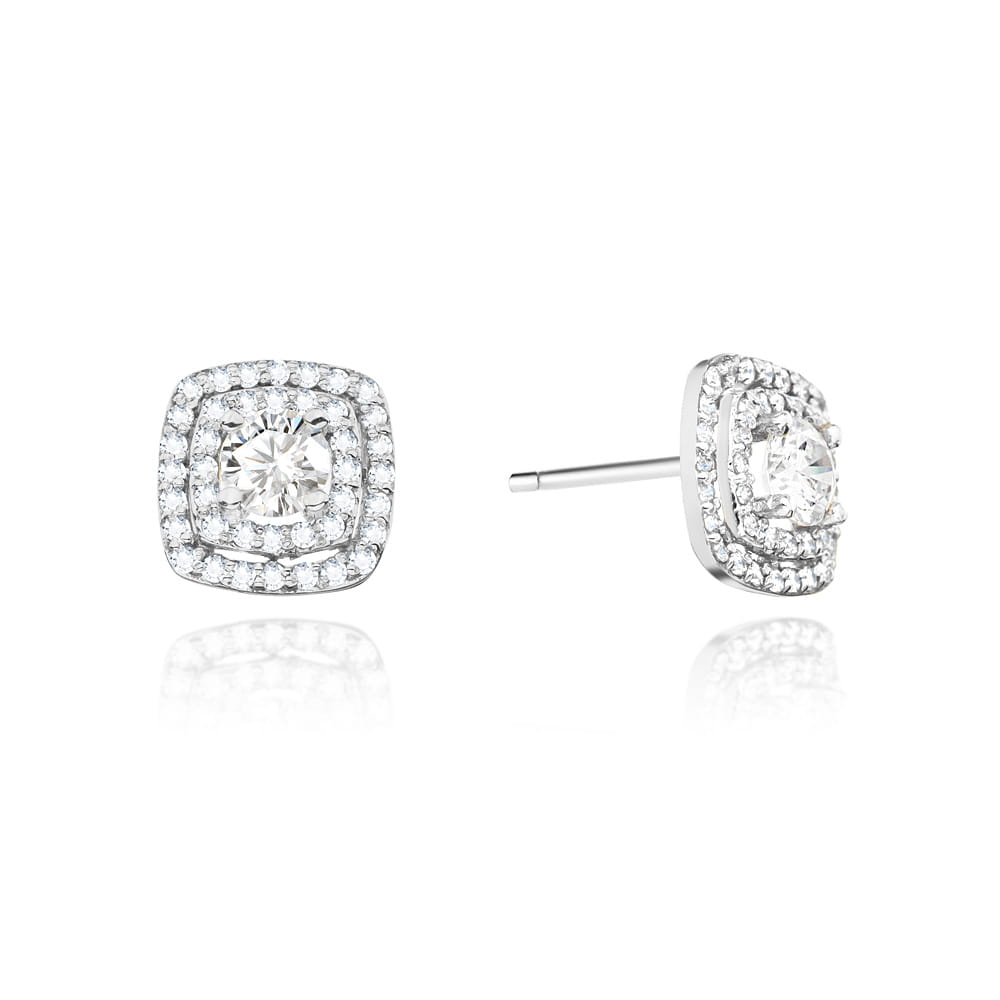 Gold Earrings With Diamonds