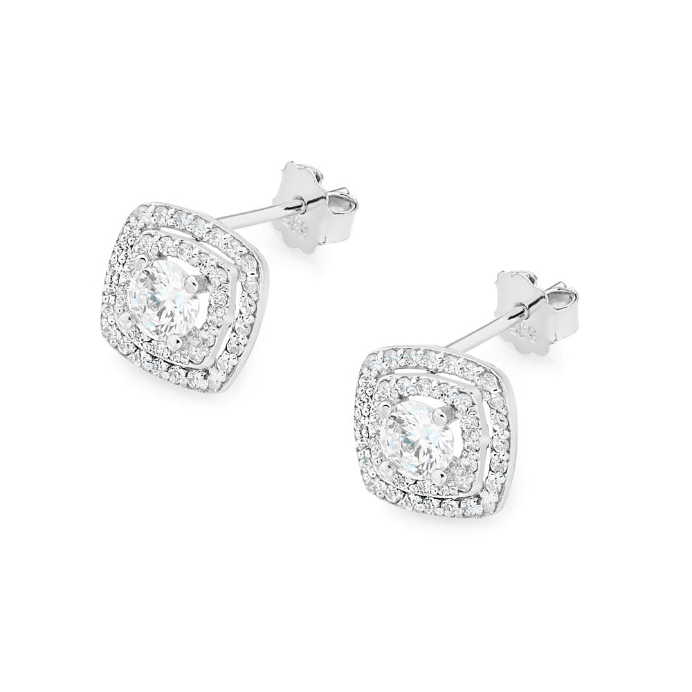 Gold Earrings With Diamonds