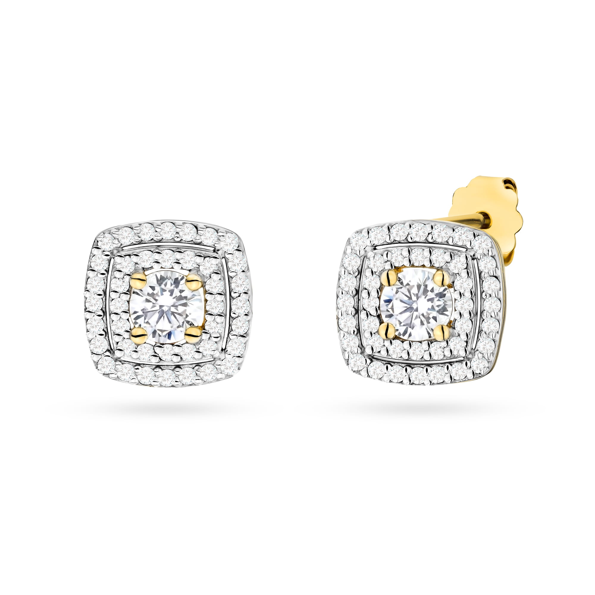 Gold Earrings With Lab-Grown Diamonds