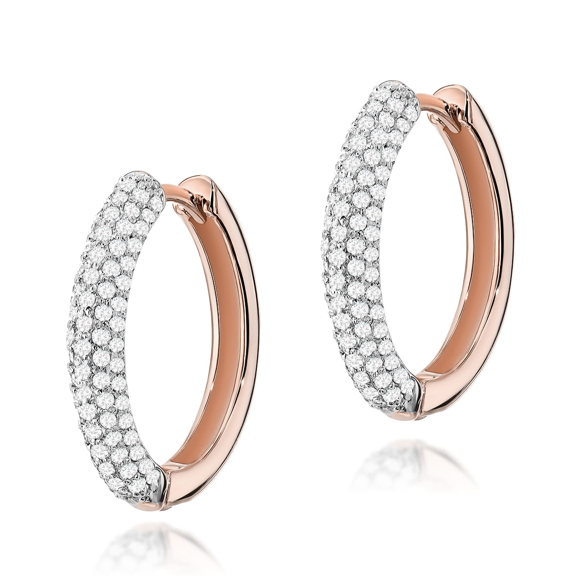 Gold Earrings With Diamonds